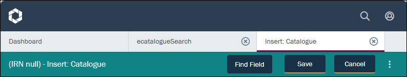 Click to enlarge Insert workspace toolbar